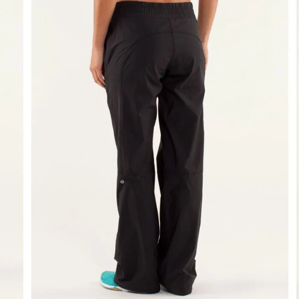 Lululemon BLACK Run Dog Runner Double Layer Lined Pant Black Size 6